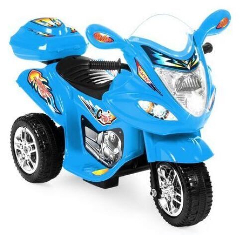 6v Kids Battery Powered Electric 3-wheel Motorcycle - Lot 800