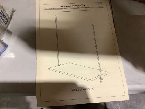 Table Top Clamp On String Light Holder Posts, Set of 2  - Lot 858