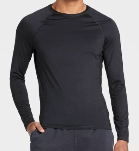 Case of (12) All in Motion Men's Fitted Long Sleeve T-Shirts, Medium - Lot 1142