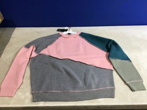 Case of (13) Wild Fable Color Block Sweaters, Multiple Sizes  - Lot 1172