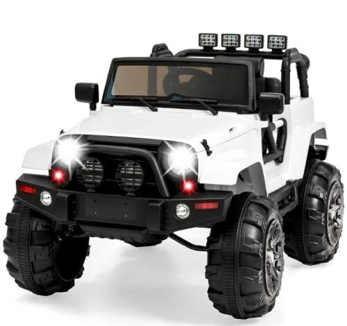 12V Kids Ride-On Truck Car Toy w/ 3 Speeds, LED, Remote, Bluetooth - Lot 68