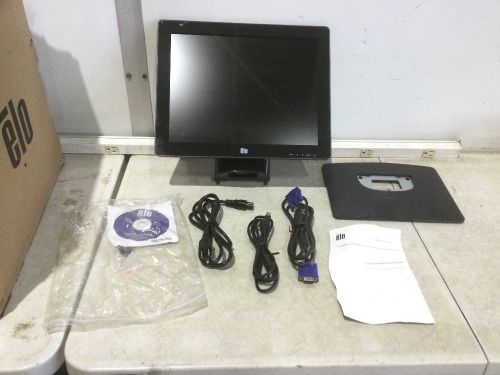 Elo E829550 1517L iTouch Zero-Bezel 15'' LED-Backlit LCD Monitor, Black   - Lot 81