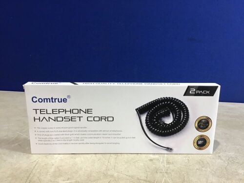 Lot of (20) Comtrue Telephone Handset Cord, 2 Pack  - Lot 106
