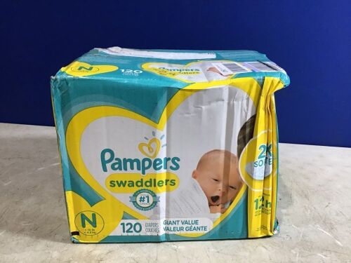 Pampers Swaddlers Baby Diapers, Newborn, 120 ct  - Lot 172