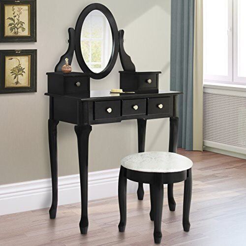 Vanity Dressing Table Set, Black - Lot 177