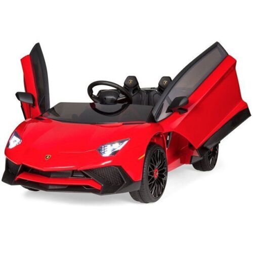 Kids 12V Ride On Lamborghini Aventador SV Sports Car Toy w/ Parent Control, AUX Cable - Lot 257