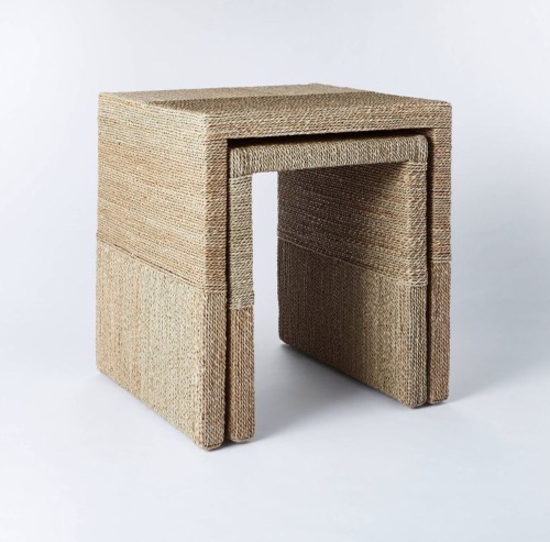 Threshold Woven Nesting Tables, Set of 2  - Lot 334