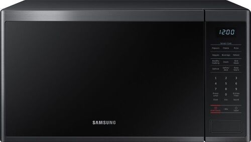 Samsung 1.4 cu. ft. Countertop Microwave with Sensor Cook, Black Stainless Steel - Lot 372