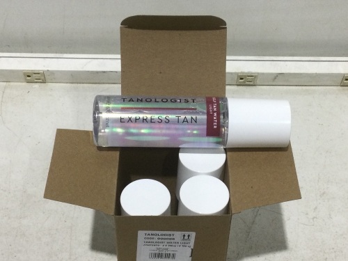 Case of (4) Tanologist Water Sunless Tanning Treatments, Light, 6.76 fl oz - Lot 406