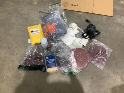 Lot of Wen Products Including Palm Sander, Polishing Bonnet, Saw Blade, Sanding Discs & More - Lot 420
