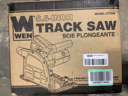 WEN CT1065 10-Amp 6.5-Inch Plunge Cut Sidewinder Circular Track Saw - Lot 432