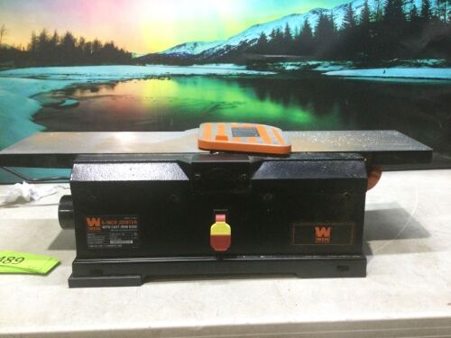 WEN JT6561 10-Amp 6-Inch Corded Benchtop Jointer with Cast Iron Table and Fence - Lot 484