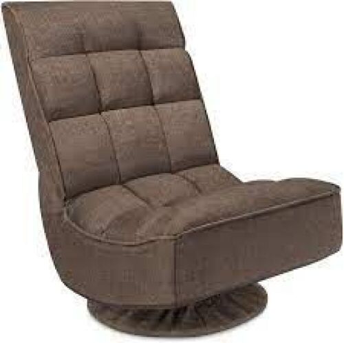 Folding Floor Gaming Chair w/ 360-Degree Swivel, 4 Adjustable Positions - Lot 602
