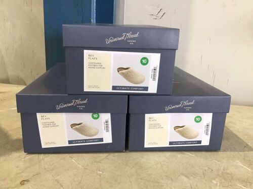 Lot of (3) Women's Bev Flats, Size 10  - Lot 619