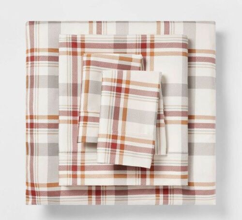 Threshold 400 Thread Count Fall Pattern Performance Sheet Set, Queen  - Lot 700