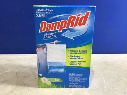 Case of (6) Damp Rid Moisture Absorber Hanging Bag, 3 Pack  - Lot 738