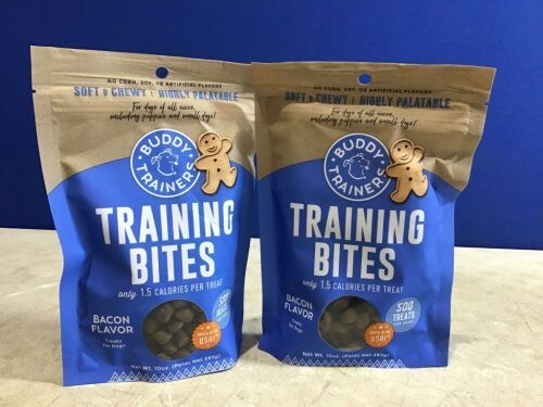 Case of (12) Buddy Biscuits Training Bites Bacon Dry Dog Treats - Lot 743