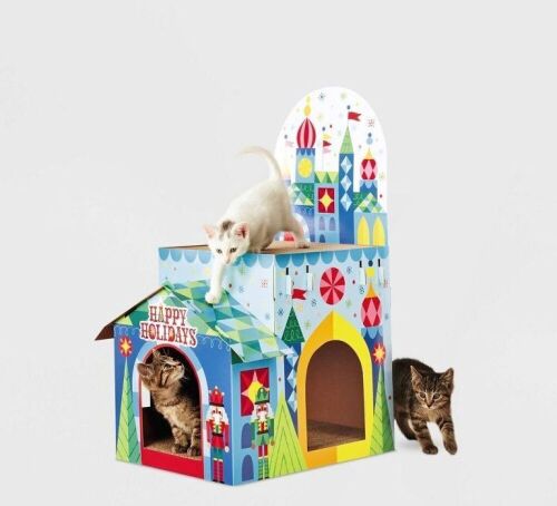Case of (2) Wondershop Toy Kingdom Double Decker Cat Scratcher Houses - Lot 766