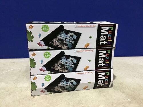Lot of (3) Roll Up Puzzle Storage Mats - Lot 809