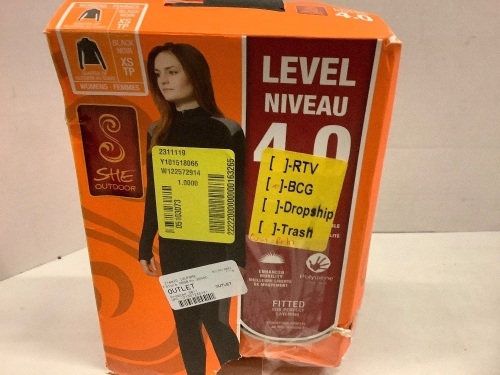 SHE Quarter Zip Thermal, XS, Ecommerce Return - Lot 130