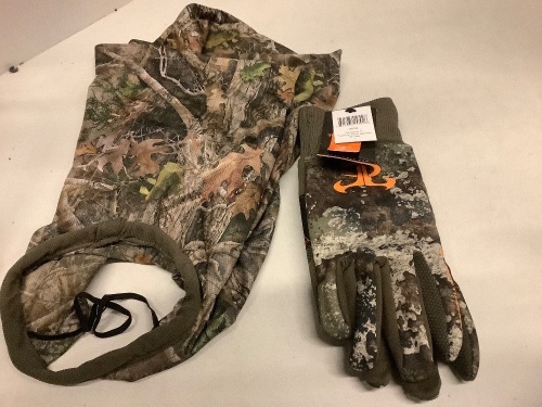 Lot of (2) Hunting Accessories, (Gloves and Neck Gaiter), Ecommerce Return - Lot 177