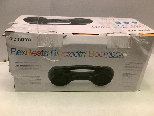 Memorex FlexBeats Bluetooth Boombox, Powers ON, Ecommerce Return, Box Damaged - Lot 204