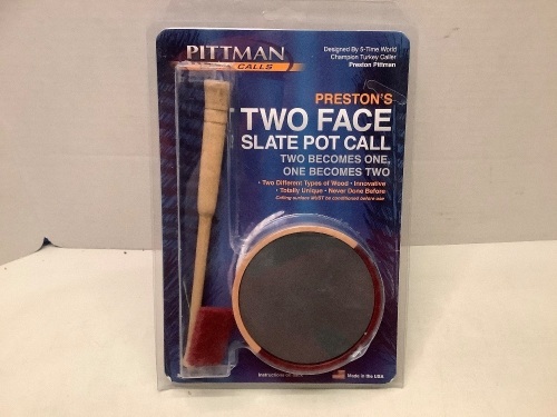 Two Face Slate Pot Call, Appears New - Lot 217