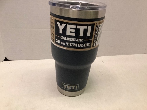 Yeti Rambler 30oz Tumbler, Lid Missing Piece, Appears New - Lot 222