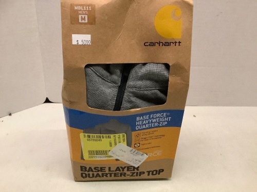 Carhartt Base Force Heavyweight Quarter Zip, Medium, Ecommerce Return - Lot 228