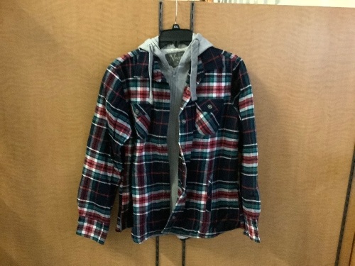 Natural Reflections Hooded Flannel,  Medium, Appears New - Lot 367