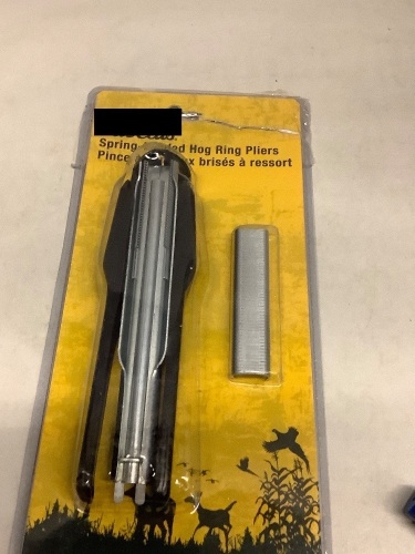 Spring Filled Hog Ring Pliers, Ecommerce Return - Lot 389
