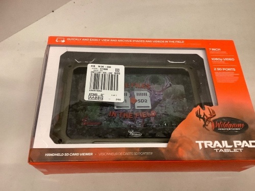 Wildgame Trail Pad Tablet, Powers On, Ecommerce Return - Lot 477
