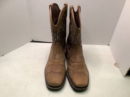 Men's Leather Work Boots, 12, Ecommerce Return - Lot 538
