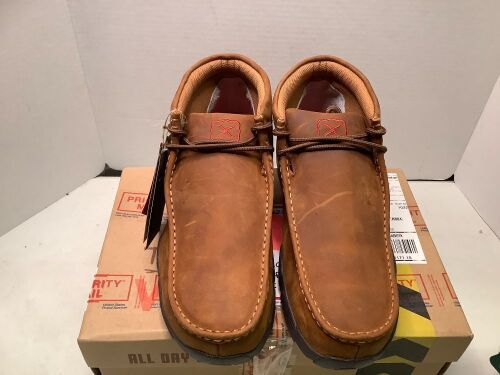 Twisted X Leather Work Shoes, Men's 12, Appears New - Lot 554