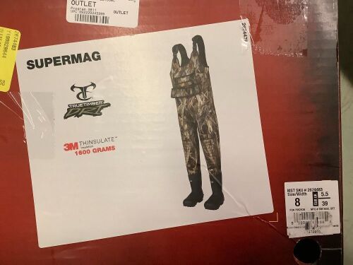 SHE SuperMag Chest Waders, 8, Ecommerce Return, Dirty, Untested - Lot 754