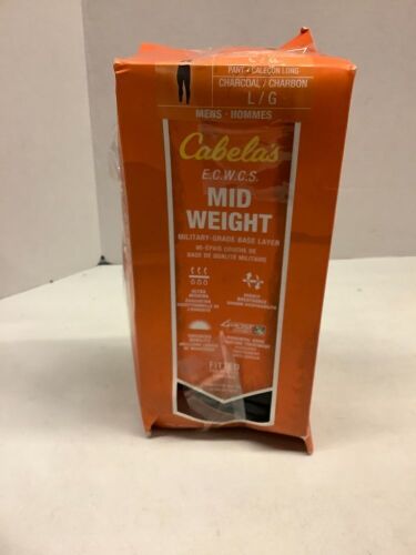 Mens Mid weight base layer pants charcoal size large, ecommerce return - Lot 778