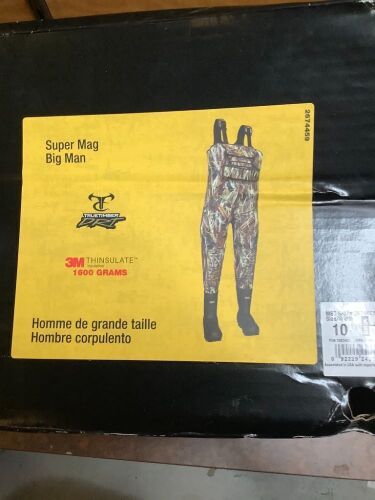 Super Mag Big Man Chest Waders, Men's 10, Ecommerce Return, Untested - Lot 904