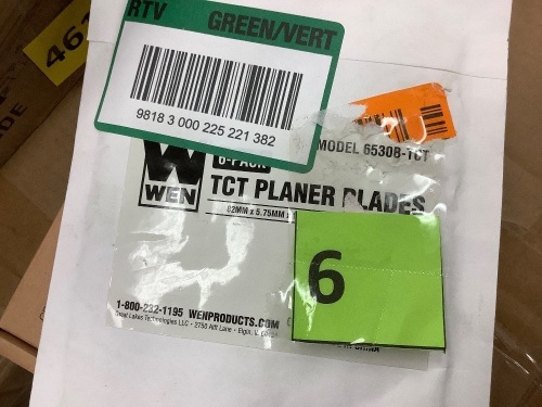3-1/4-Inch Tungsten Carbide-Tipped Replacement Planer Blades, 6 Pack - Lot 6