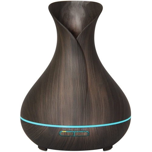 400Ml Essential Oil Diffuser Quiet Mist Humidifier w/ LED Mood Lights, Timer - Lot 141