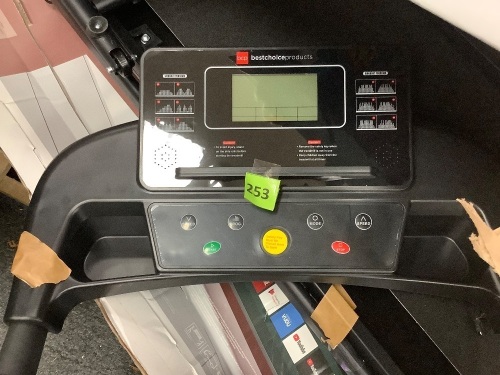 Folding Treadmill w/ Manual Incline, Wireless Bluetooth Speakers, LCD Screen, Shock-Absorbent Running Deck, Device Holder - Lot 253
