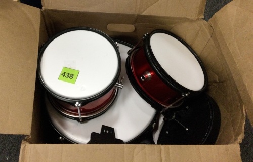 Drum Set, Appears New/ May Have Missing Pieces - Lot 438