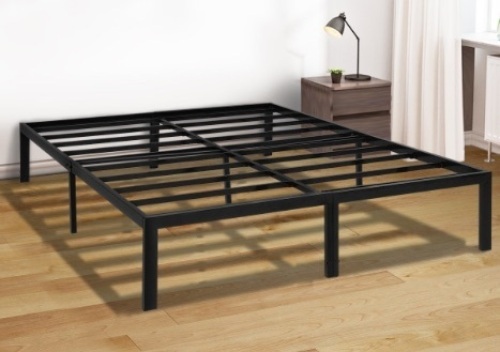 KingSo 14 Inch Metal Platform Full Bed Frame, Appears New/ Damaged Box - Lot 454