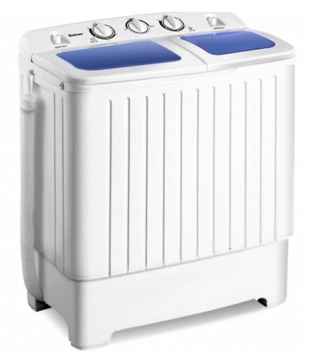 11 Lbs Compact Twin Tub Washing Machine Washer Spinner, Appears New - Lot 458