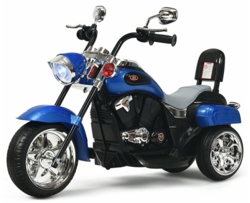 6V 3 Wheel Kids Motorcycle, Blue, Appears New - Lot 460