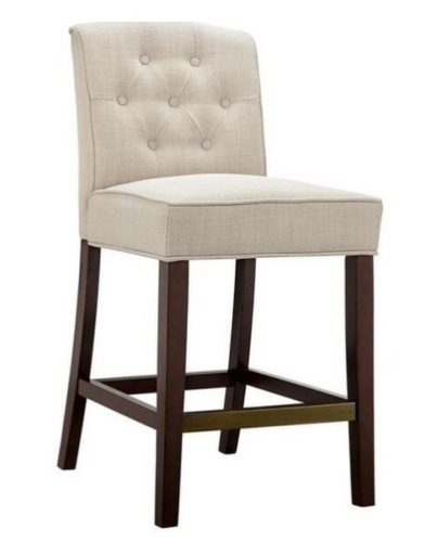 Olliix Madison Park Marian Tufted Counter Stool (1), Tan, Appears New - Lot 484