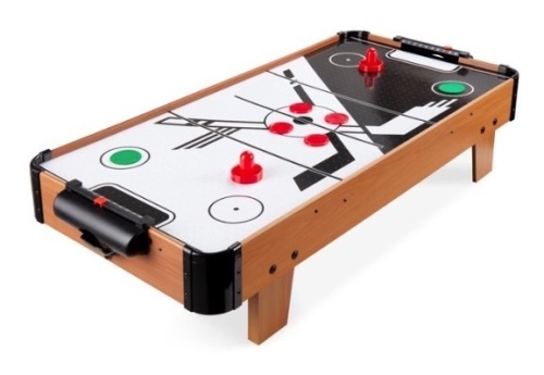 43in Air Hockey Arcade Table w/ Electric Fan Motor, 2 Strikers & 2 Pucks, Appears New - Lot 506