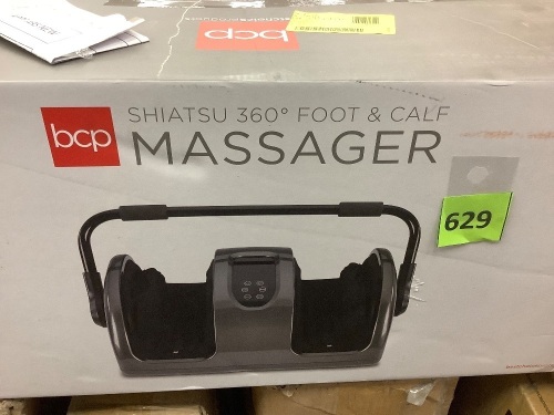 Reflexology Shiatsu Foot Massager w/ High-Intensity Rollers, Remote Control - Lot 629