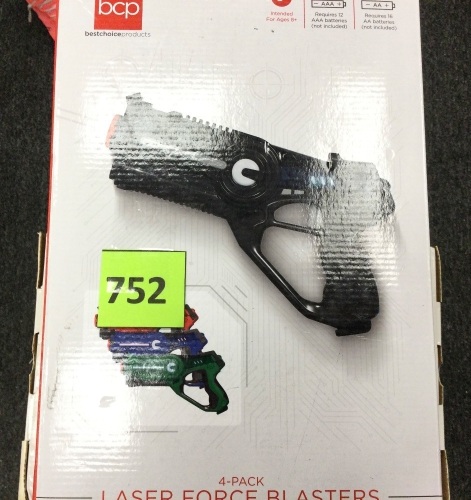 Set of 4 Infrared Laser Tag Guns for Kids & Adults w/ 4 Settings - Lot 752