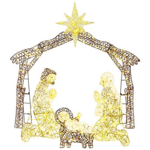 Lighted Christmas Nativity Scene Outdoor Decor with LED Lights- 6ft - Lot 1186