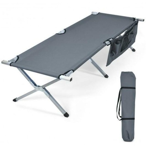 Folding Camping Cot Heavy-Duty Camp Bed With Carry Bag - Lot 1197